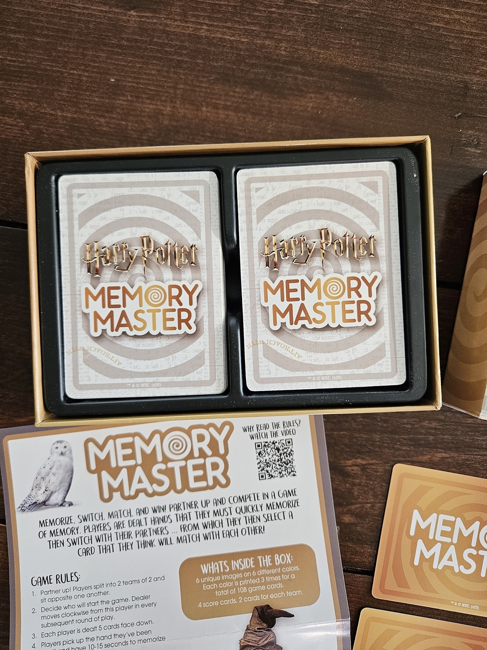 Aquarius Wizarding World Harry Potter Memory Master Card Board Game Complete - Picture 5 of 7